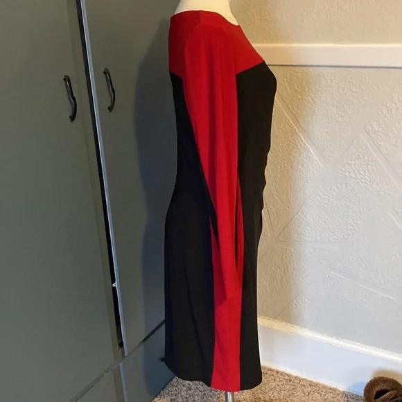 Chaps Coloblock Sheath Dress, 12 - Picture 3 of 8